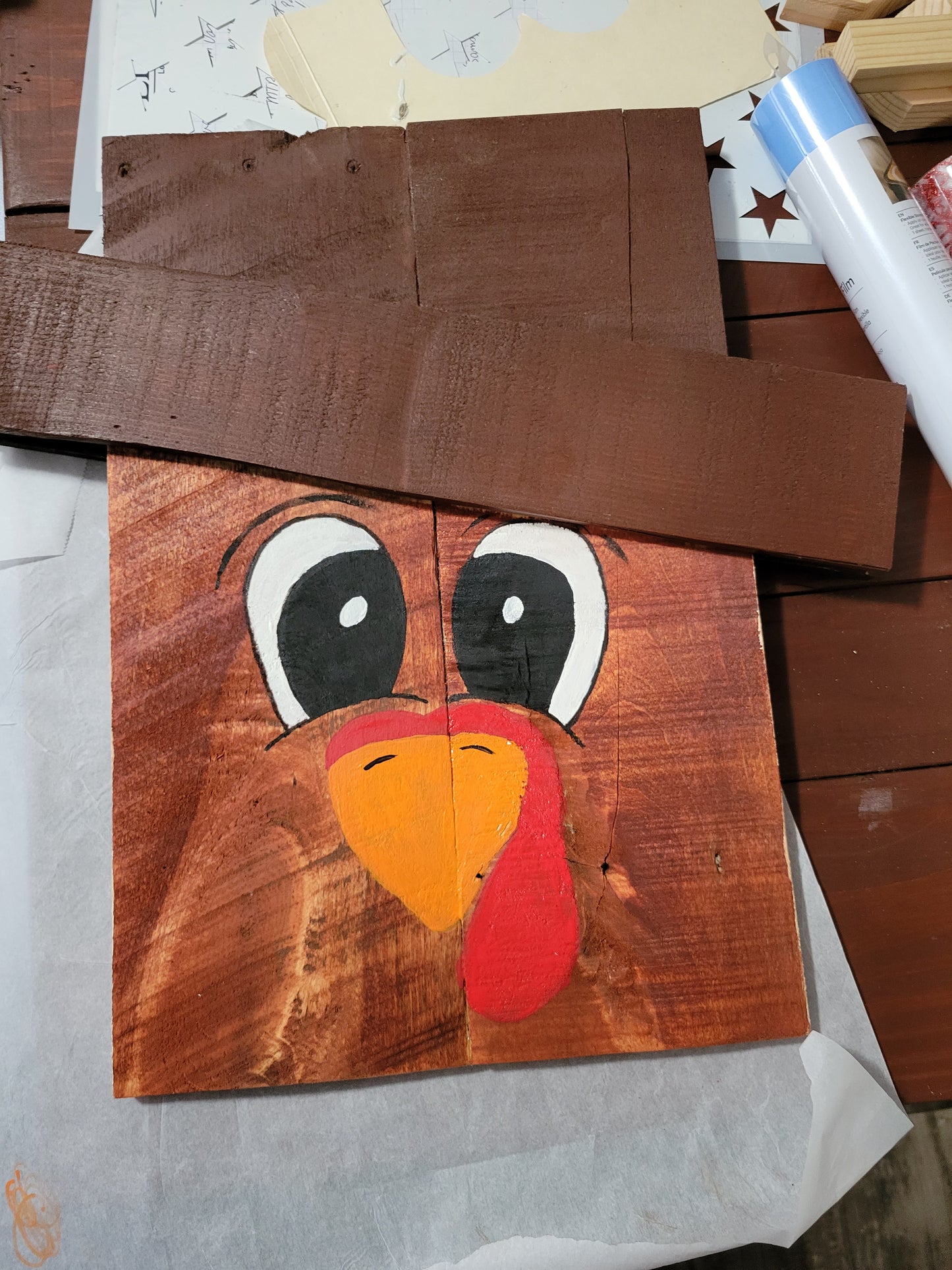 18" pallet wood Turkey/Snowman