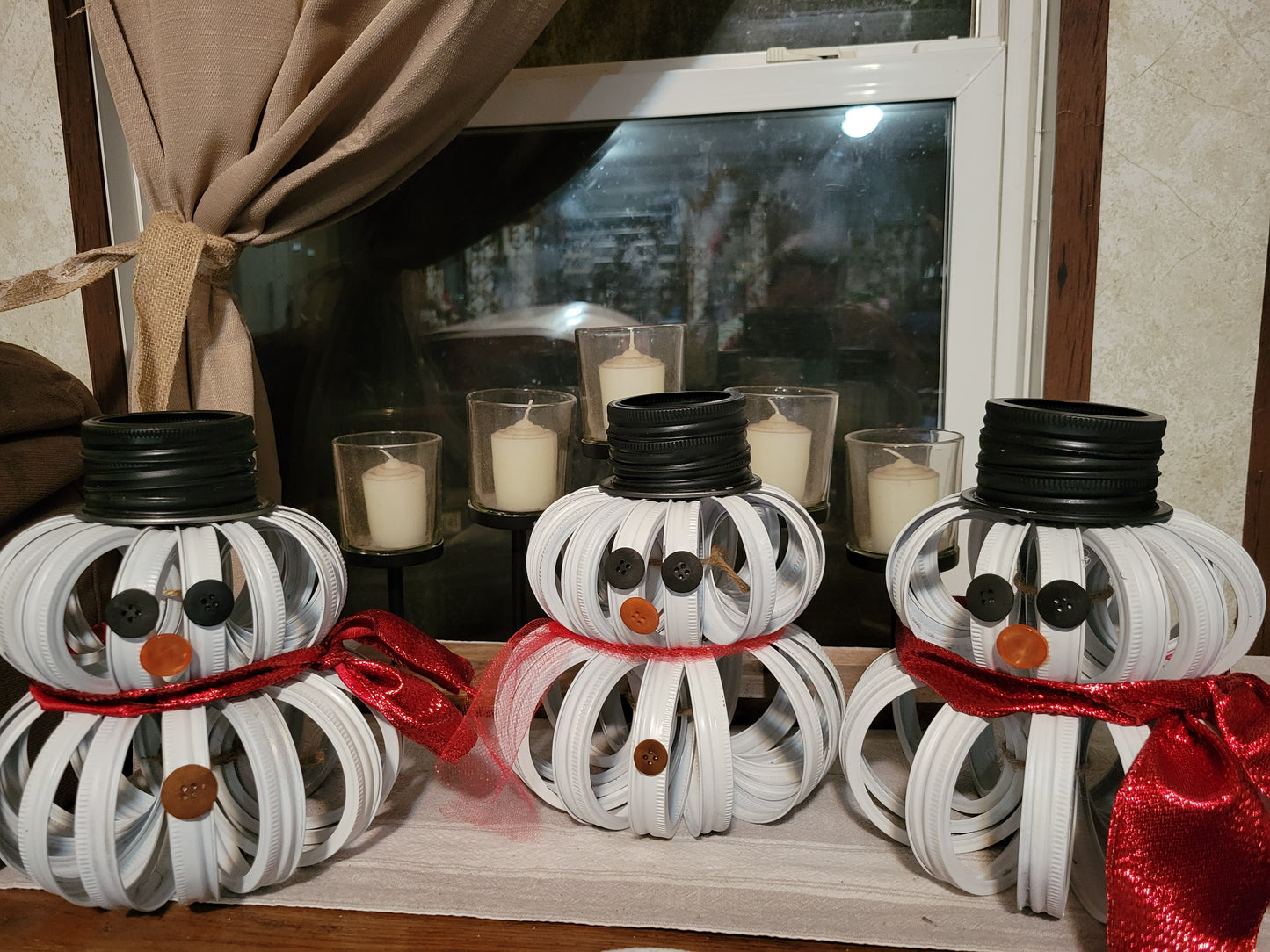 Canning Jar Snowman